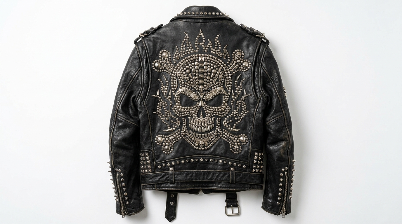 The Distressed Clover Battle Jacket - Image 2