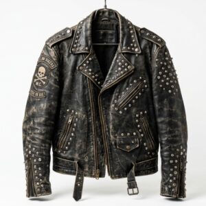 The Ultimate Vintage Outlaw M.C. Studded Cruiser Jacket