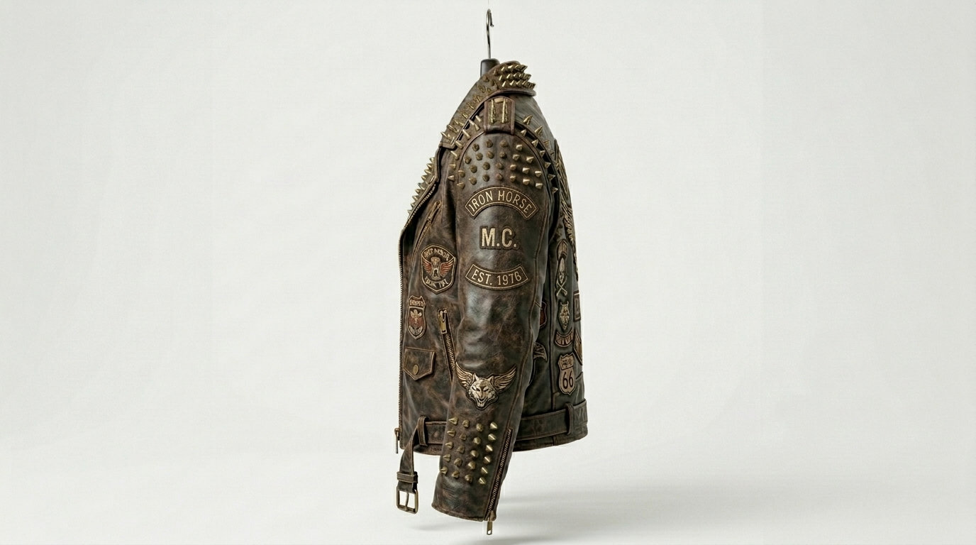 Custom Distressed Brown Battle Jacket - Image 2