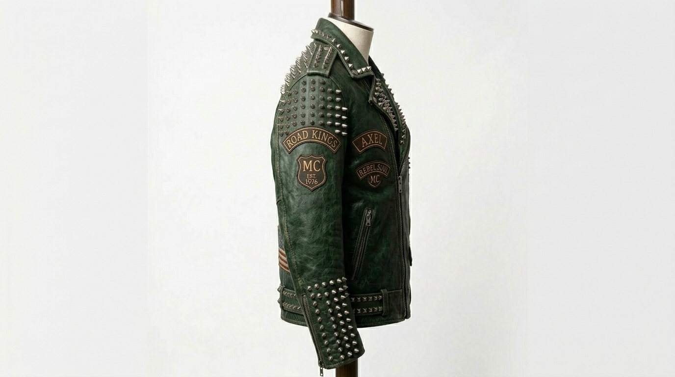 The Ultimate Dark Green Battle Jacket - Image 4