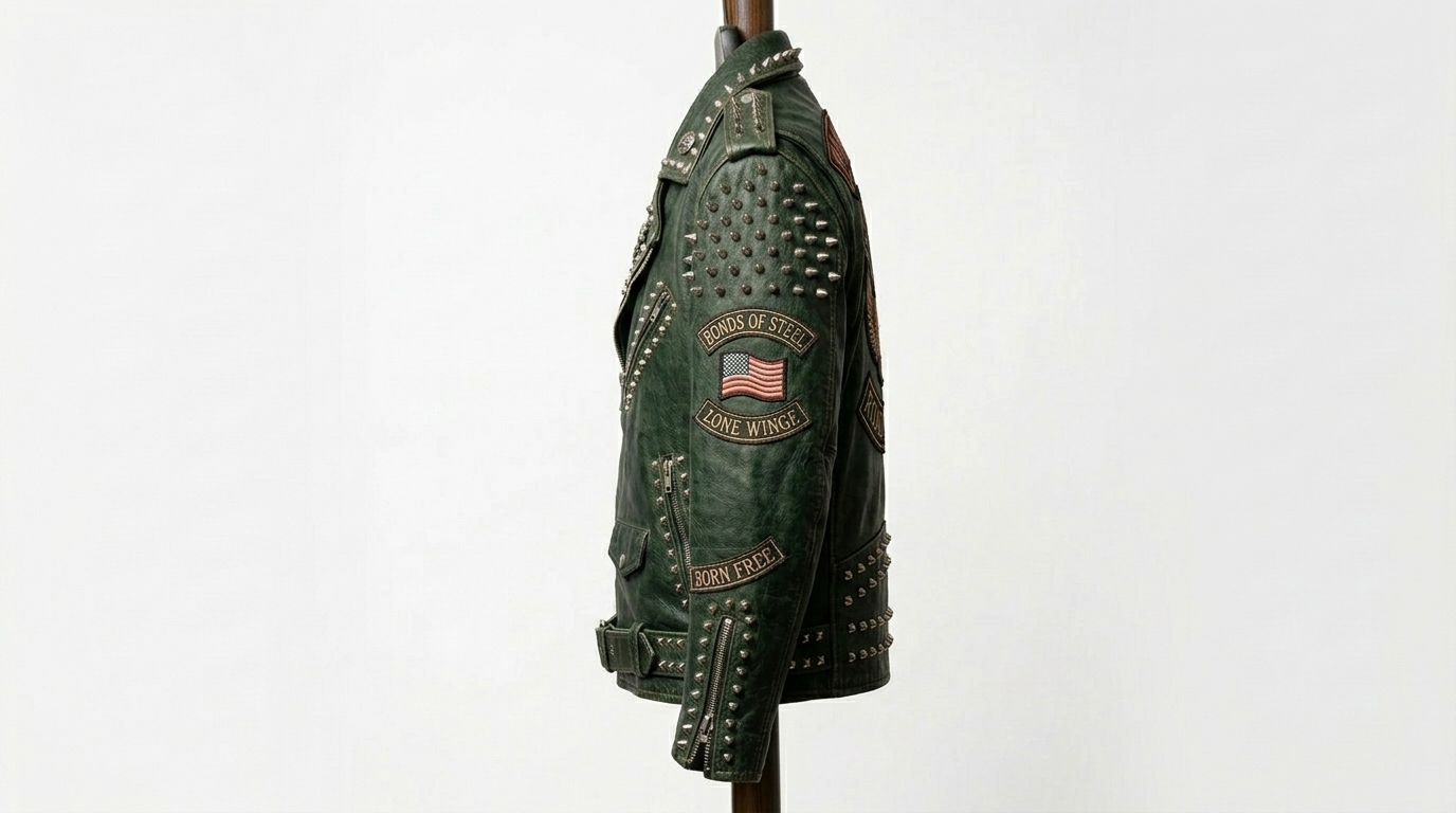 The Ultimate Dark Green Battle Jacket - Image 2