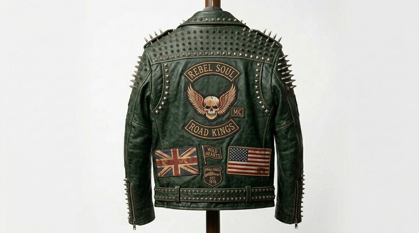 The Ultimate Dark Green Battle Jacket - Image 3