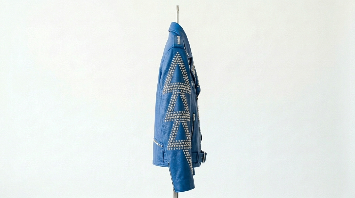 The Ultimate Studded Lightning Bolt Battle Jacket - Image 4
