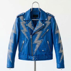 The Ultimate Studded Lightning Bolt Battle Jacket