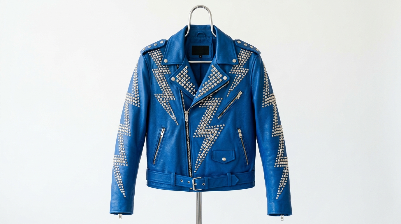 The Ultimate Studded Lightning Bolt Battle Jacket