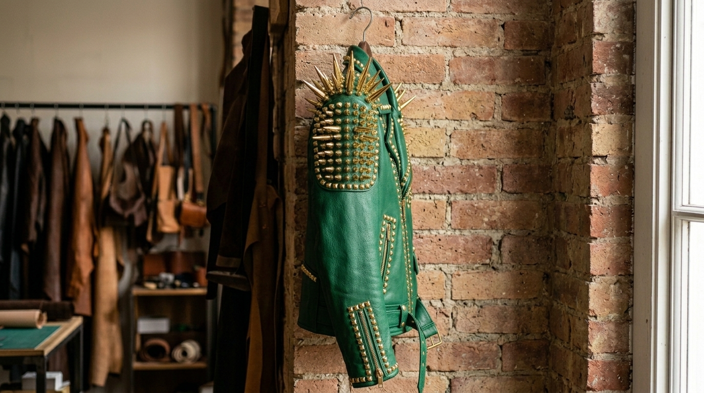 The Gold-Armored Emerald Battle Jacket - Image 4