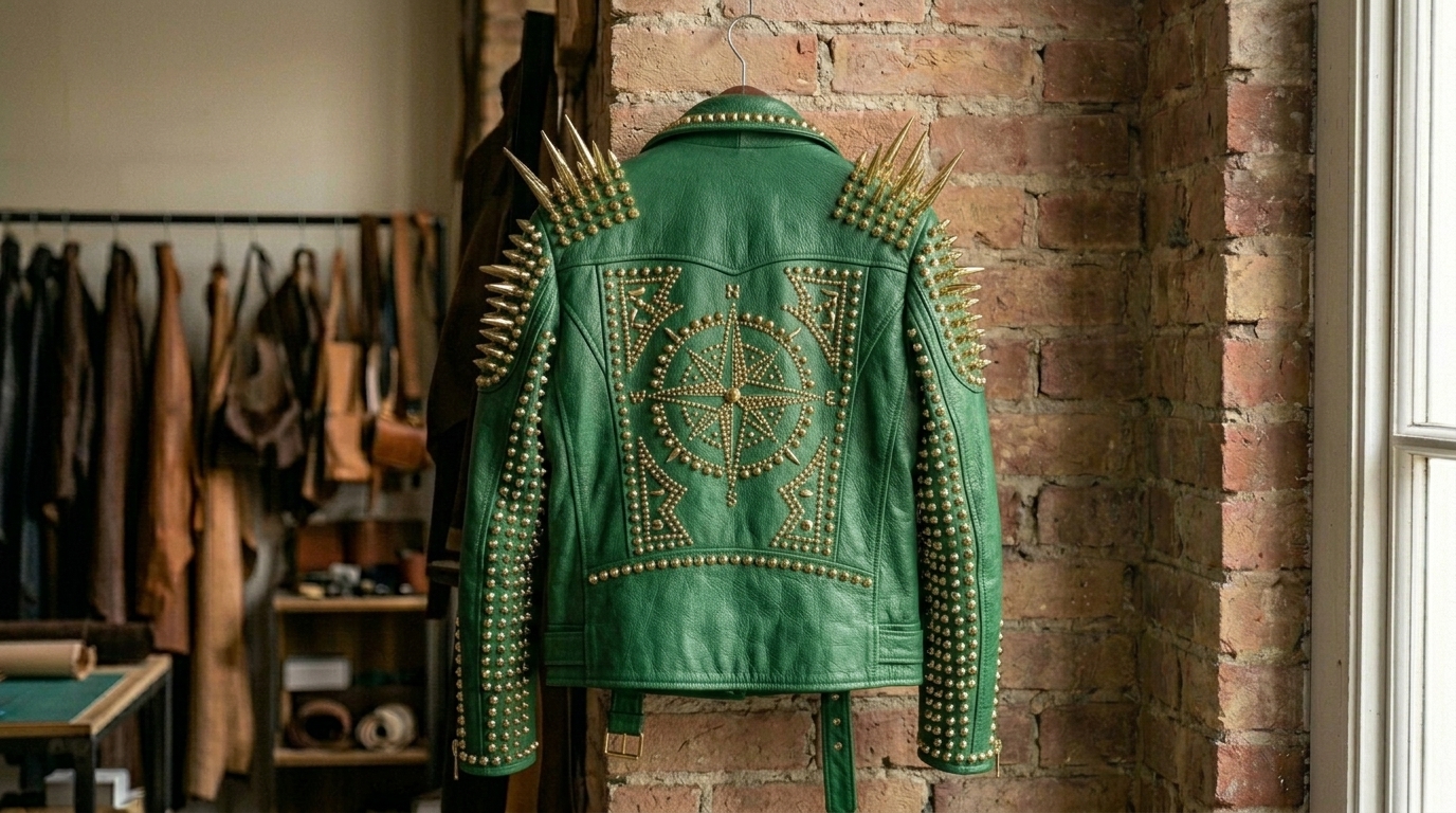 The Gold-Armored Emerald Battle Jacket - Image 2