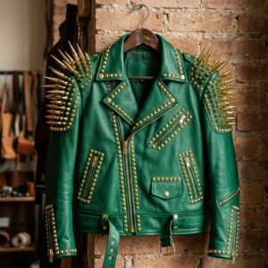 The Gold-Armored Emerald Battle Jacket