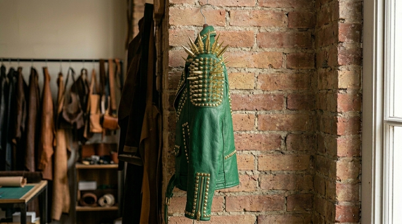 The Gold-Armored Emerald Battle Jacket - Image 3