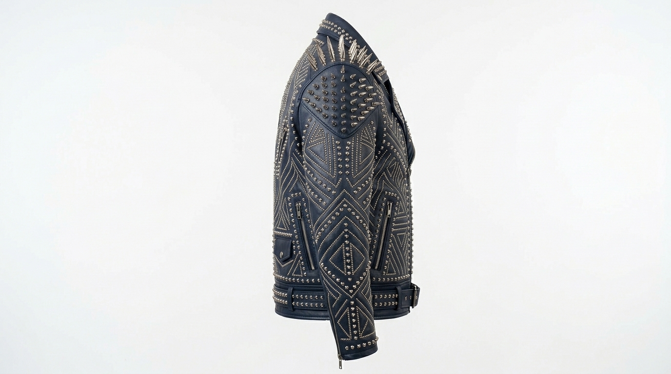Intricate Geometric Studded Battle Armor - Image 4
