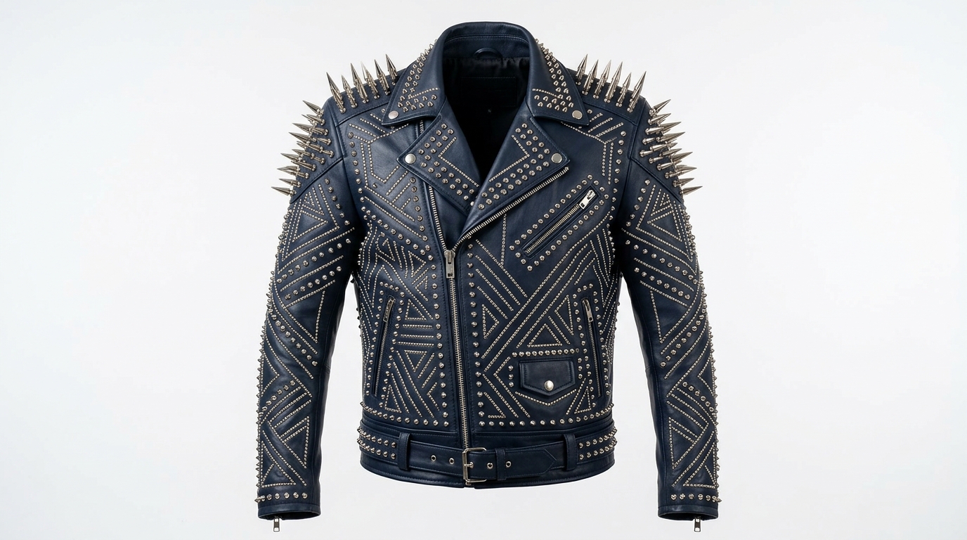 Intricate Geometric Studded Battle Armor
