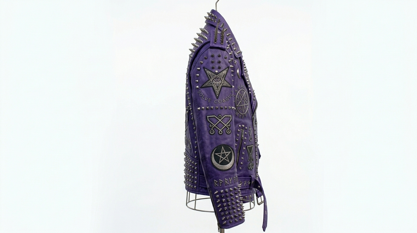 The Ultimate Occult Purple Battle Jacket - Image 4