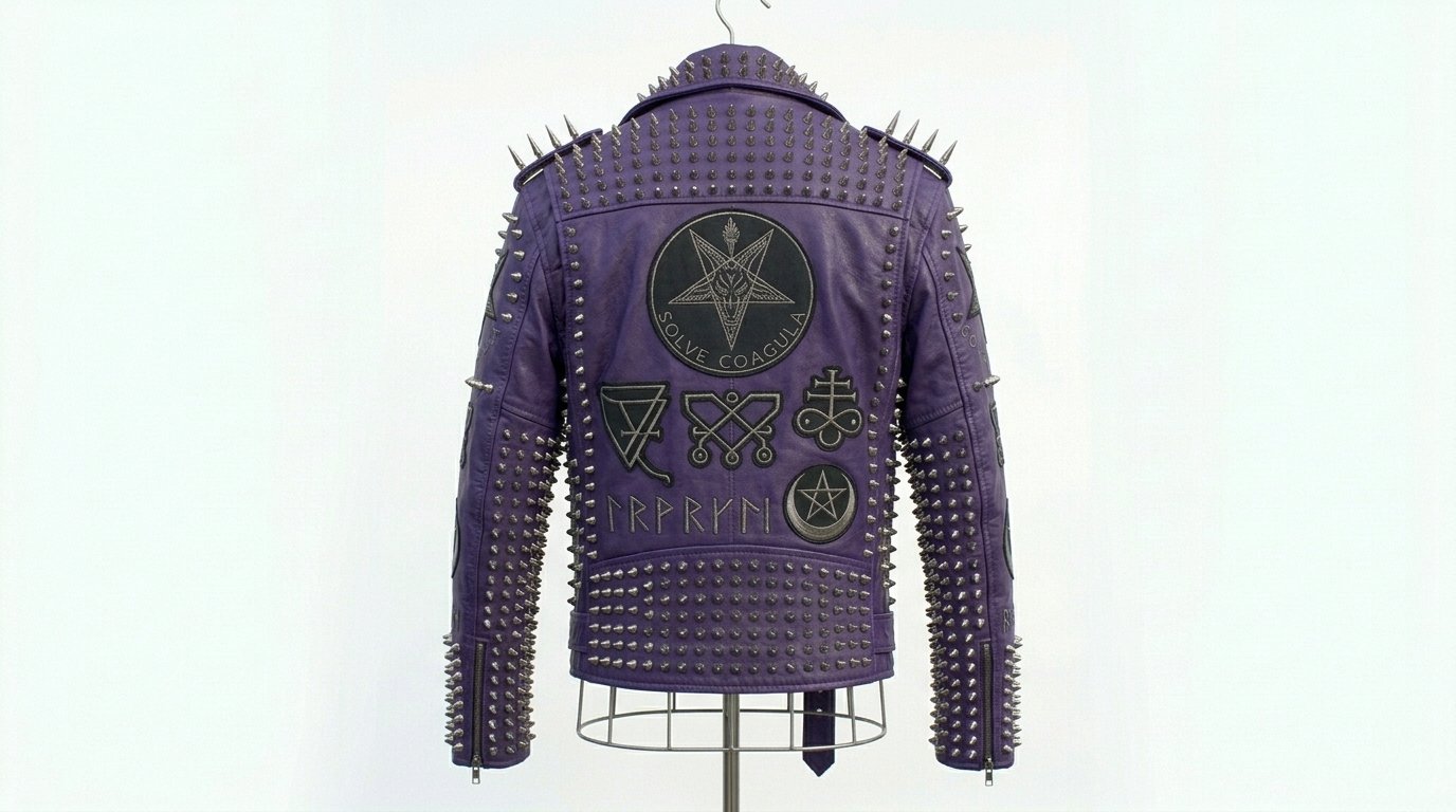The Ultimate Occult Purple Battle Jacket - Image 2
