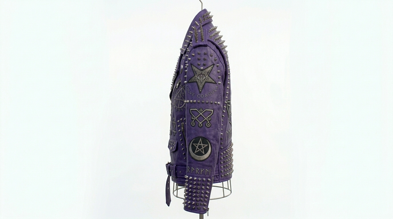 The Ultimate Occult Purple Battle Jacket - Image 3