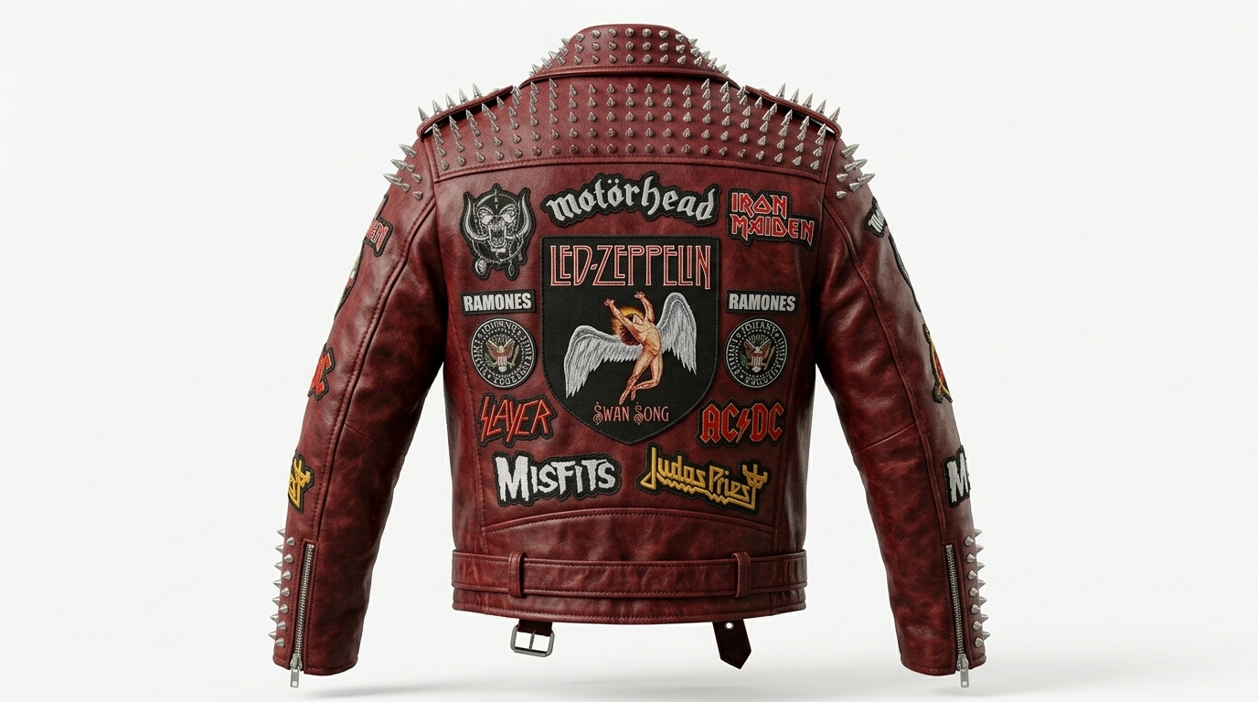The Ultimate Red Rock & Metal Battle Jacket - Image 2