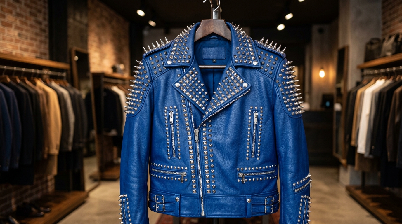 The Ultimate Royal Blue Armor Battle Jacket