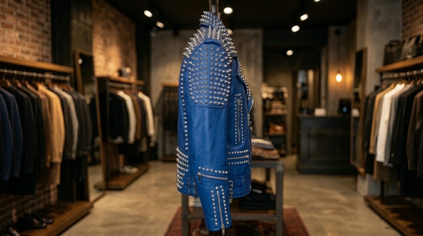 The Ultimate Royal Blue Armor Battle Jacket - Image 4