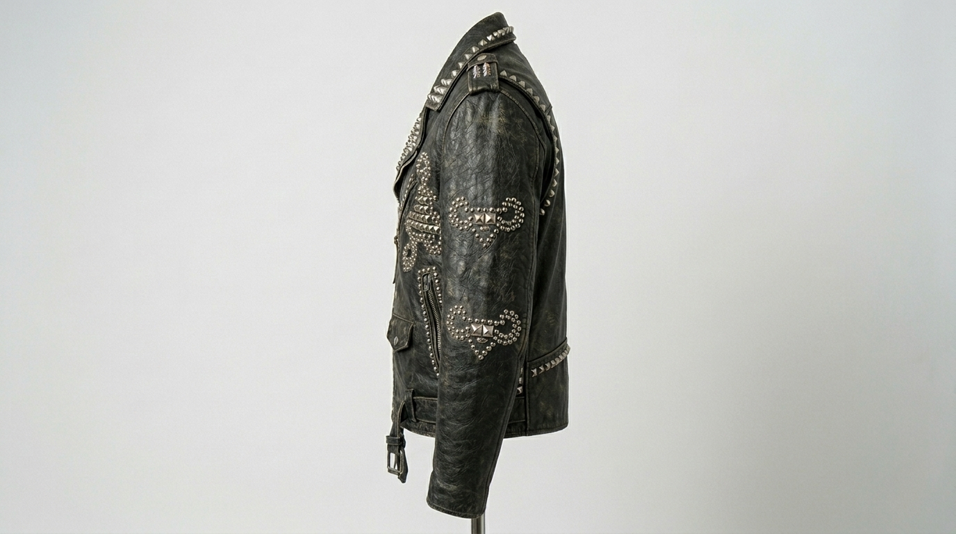 The Distressed Clover Battle Jacket - Image 3