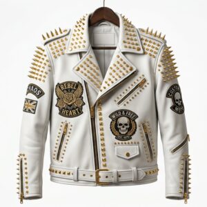 The Ultimate White & Gold Battle Jacket