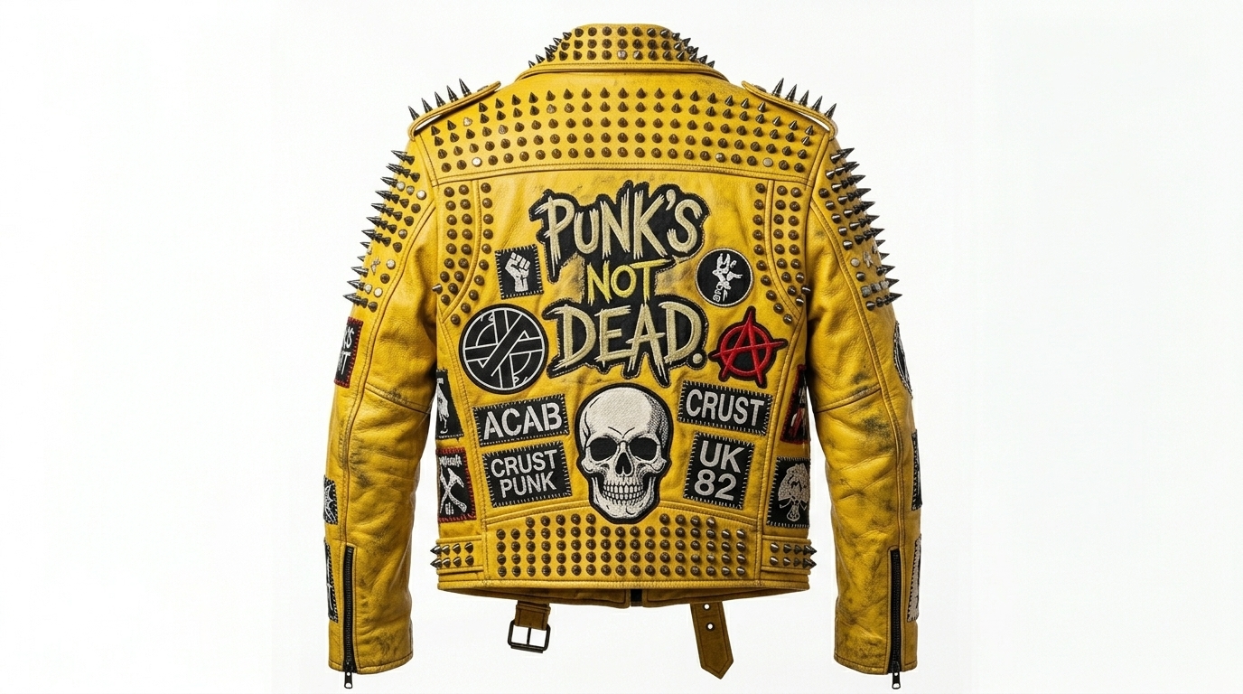 The Ultimate Yellow Punk Rock Battle Jacket - Image 2