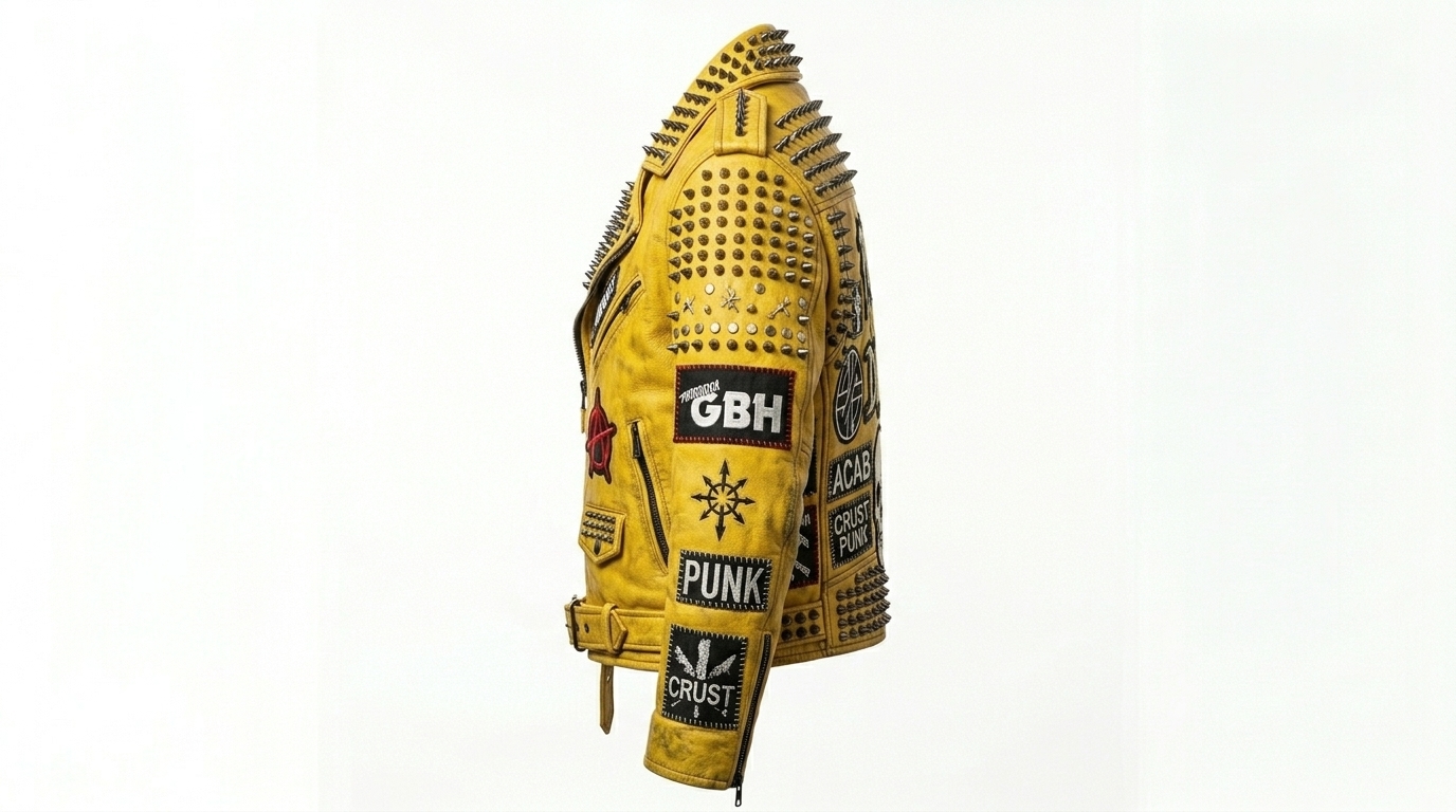 The Ultimate Yellow Punk Rock Battle Jacket - Image 3