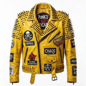 The Ultimate Yellow Punk Rock Battle Jacket