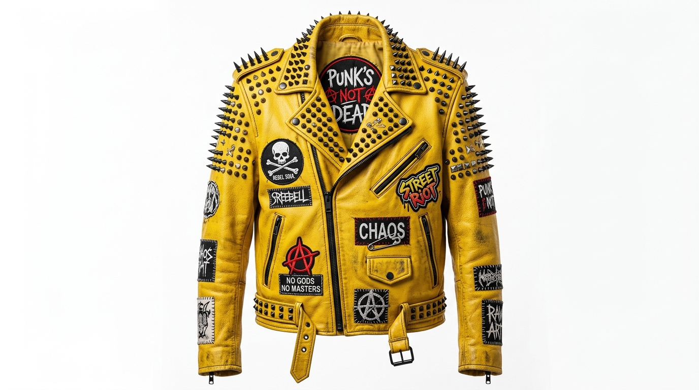 The Ultimate Yellow Punk Rock Battle Jacket