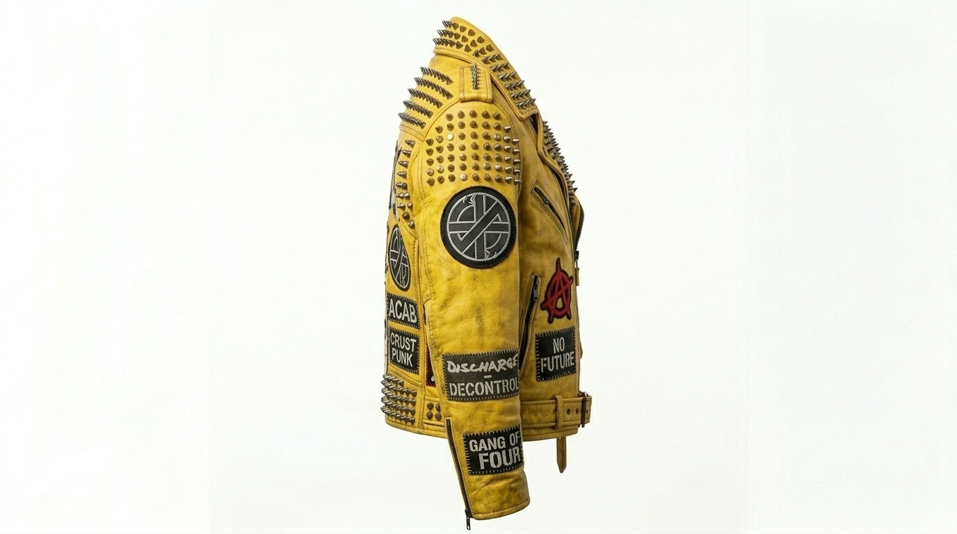 The Ultimate Yellow Punk Rock Battle Jacket - Image 4